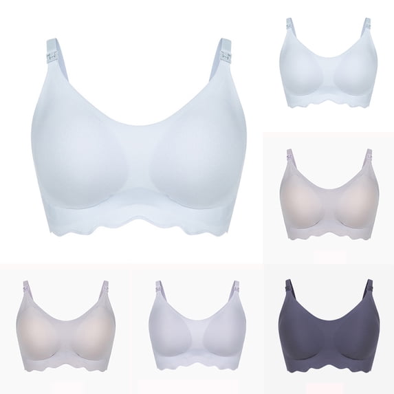 Vetsdori Womens Bralette Nursing Bras Soft Wireless Maternity Bras Pumping Cozy Lightweight Breastfeeding Breathable Bra for Women