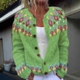 thumbnail image 1 of Vetsdori Womens Cardigans Sweaters Plus Size Warm Button Jackets Knitted Winter Long Sleeve Sweaters for Women Work, 1 of 4