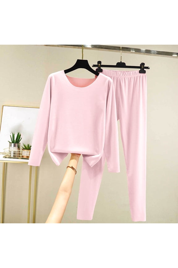 Womens Cotton Pajamas Soft Nightwear Sets Thcik Thermal Winter , PJS Loungewear for Women