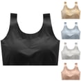 thumbnail image 1 of Vetsdori Womens Everyday Bras Wireless Breathable Bralette Ice Slik Push up Lightweight,Bras for Women No Padding, 1 of 5