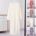 thumbnail image 1 of Vetsdori Womens Lightweight Robes Long Length Nightgowns Pullover House Loungewear Summer Casual Bathrobe for Ladies Texture, 1 of 4