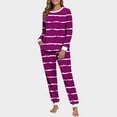 thumbnail image 1 of Vetsdori Womens Long Sleeve Pajamas Sets Casual Fleece Nightwear Pockets,Thick Thermal Warm Home Pajamas for Women Homewear, 1 of 7