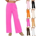 thumbnail image 1 of Vetsdori Womens Pockets Pajamas Pants Straight-leg Pj Bottoms Soft Casual Sleepwear Lightweight PJS Lounge Pants for Women Holiday, 1 of 8