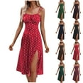 thumbnail image 1 of Vetsdori Womens Sleeveless Midi Dresses Graphic Beach Slip Dress Casual,Summer Square Neckline Tank Sundress Dress for Junior Outfits, 1 of 8