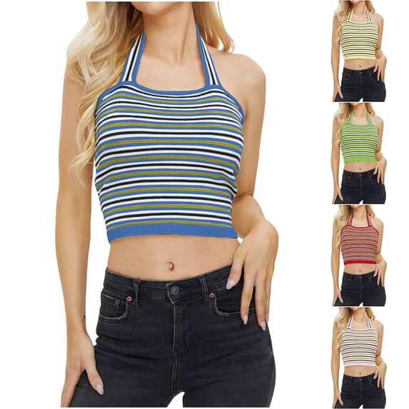 Vetsdori Womens Sleeveless Tank Tops Camisole Crop Tshirts Casual Pullover Round Neck Short,Undershirts Work Tops for Women Outdoor
