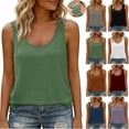 thumbnail image 1 of Vetsdori Womens Sleeveless Tank Tops Pullover Lace Shirts Camisole Summer,Tanks and Camis Cotton Linen Lightweight Work Tops for Women Undershirts, 1 of 8