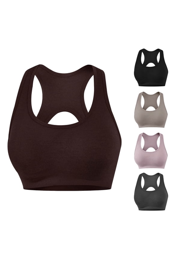 Womens Sports Bras Yoga No Underwire Bralette Racerback No Padding,Summer Bras for Women Casual