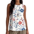 thumbnail image 1 of Vetsdori Womens Summer Tank Tops Sleeveless Work Shirts July 4th Red White and Blue Casual Independence Day Camisole Patriotic Tops for Women Undershirts, 1 of 6