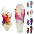thumbnail image 1 of Vetsdori Womens Tankini Swimwear Two Piece Bathing Suits Modest Summer One Shoulder Skirts,Holiday Swimsuits for Ladies Floral Print, 1 of 6