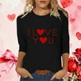 thumbnail image 1 of Vetsdori Womens Valentine Blouses Plus Size Graphic Shirts Gifts for Girlfriend Cute,Summer Crew Neck Trendy Blouses for Ladies Casual, 1 of 5