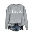 thumbnail image 1 of Vetsdori Womens Valentine Sweatshirts Pullover Shirts Crew Neck Valentine's Days, Gifts for Girlfriend Sweatshirts for Women Holiday, 1 of 4