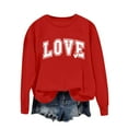 thumbnail image 1 of Vetsdori Womens Valentine Sweatshirts Pullover Shirts Valentine's Days Spring Casual Sweatshirts for Women, 1 of 4