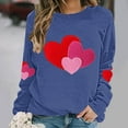 thumbnail image 1 of Vetsdori Valentine Sweatshirts for Women Plus Size Valentine's Days Tops Pullover Casual, Womens Sweatshirts Love Heart, 1 of 5