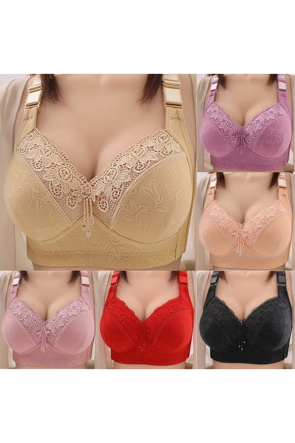 Womens Wireless Everyday Bras Soft Bralette Large Bust Bras,Lightweight Bras for Women