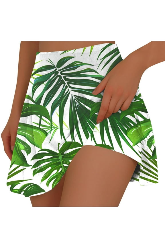 Workout Skorts for Women Summer Tennis Shorts Casual Graphic,Yoga Hawaiian Womens Skirts Running