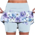 thumbnail image 1 of Vetsdori Workout Skorts for Women Tennis Shorts Floral Print Summer Casual Plus Size,Yoga Womens Skirts, 1 of 6