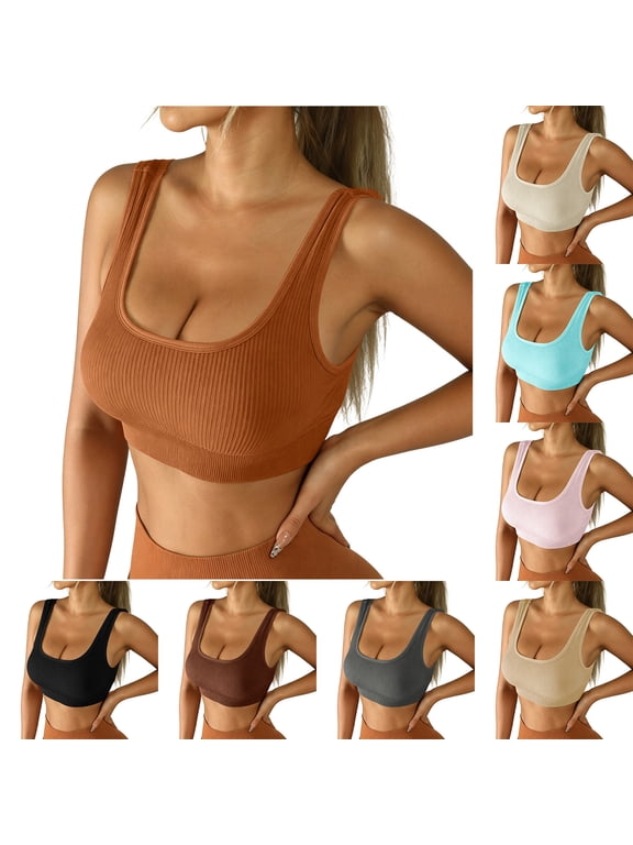 Workout Sports Bras for Women Wirefree Bralette,No Padding Soft Casual Womens Bras