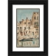thumbnail image 1 of Vettore Zanetti-Zilla 12x18 Black Ornate Wood Framed Double Matted Museum Art Print Titled - A Venetian Backwater (1892), 1 of 5