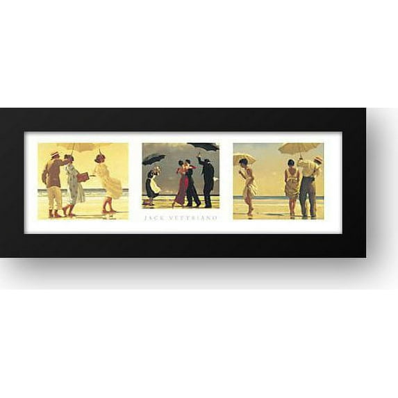 Vettriano Trio 40x16 Framed Art Print by Vettriano, Jack