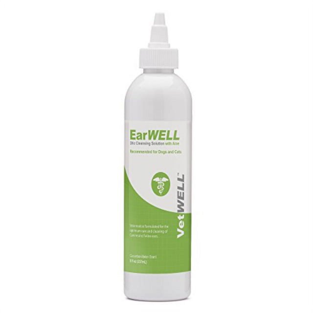 Vetwell Ear Cleaner for Dogs and Cats Otic Rinse for Infections and