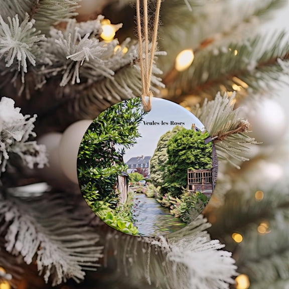 Veules-les-Roses Christmas Ornament, Veules-les-Roses Gift, Veules-les-Roses Travel, Christmas Decor i1bTyN (Veules-les-Roses-42TH7)