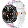 thumbnail image 1 of VeveXiao No Gaps Silicone Strap for Samsung Galaxy Watch 8 Classic 46mm Band, Printed Soft Silicone Replacement Straps for Galaxy Watch 8 40mm 44mm Women Man WristBand, 1 of 6