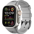 thumbnail image 1 of VeveXiao Luxury Designer Rugged Band for Apple Watch Ultra Band 49mm 45mm 44mm 42mm, Silicone Strap Waterproof Replacement Band for iWatch Ultra 2 Series 9 8 7 6 5 4 3 2 1 SE, 1 of 5