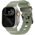 thumbnail image 1 of VeveXiao Luxury Designer Rugged Bands Compatible with Apple Watch Ultra 2 Band 49mm 46mm 45mm 44mm,Sport Soft Silicone Waterproof Strap for iWatch Ultra Series 10 9 8 7 6 5 4 SE Men Women, 1 of 5
