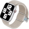 thumbnail image 1 of VeveXiao Magnetic Braided Solo Loop Band for Apple Watch band 38mm 40mm 41mm 42mm 44mm 45mm 49mm, Stretchy Nylon Elastic Sport Strap for iWatch Series 9 8 7 6 5 4 3 2 1 SE Women Men, 1 of 7
