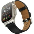 thumbnail image 1 of VeveXiao Rugged Leather Band for Apple Watch Ultra 2 / Ultra Band 49mm 45mm 44mm 42mm Men Women, Top Grain Genuine Leather Band Strap for iWatch Ultra Series 9 8 7 6 5 4 3 2 1 SE, 1 of 7