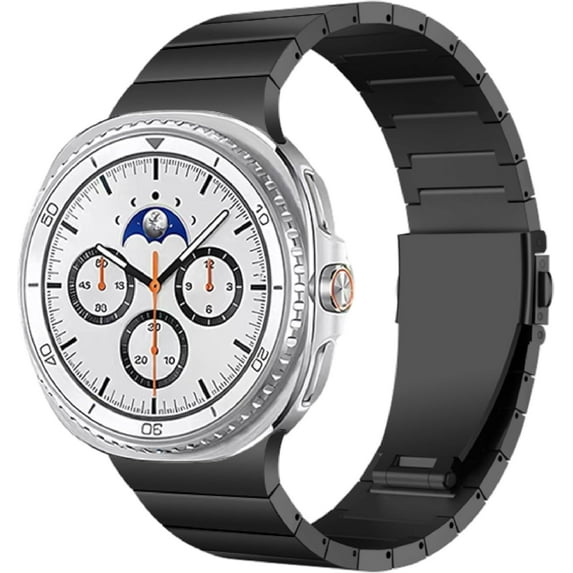 VeveXiao Titanium Strap Compatible with Samsung Galaxy Watch 8 Classic 46mm Bands, One Click Stylish Business Titanium Band for Galaxy Watch 8 40mm 44mm No Gap Wristbands Men Women