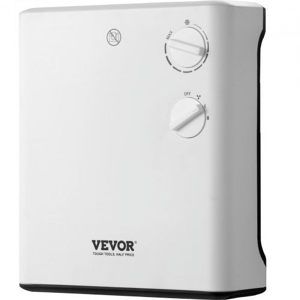 Vevor 1500W Electric Wall Heater, Small Space Heaters with Knob