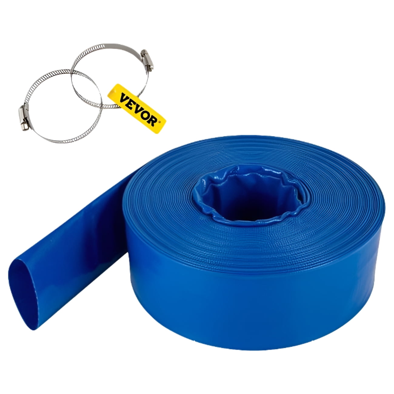 Blue 105 ft Heavy Duty PVC Pool Backwash Hose