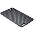 thumbnail image 1 of Vevor SMJP17YCZT00YZQJ6V0 9.7 x 16.7 in. Reversible Grill & Griddle Pre-Seasoned Cast Iron Griddle Rectangular Double Burner Griddle Pan Non-Stick, Black, 1 of 7