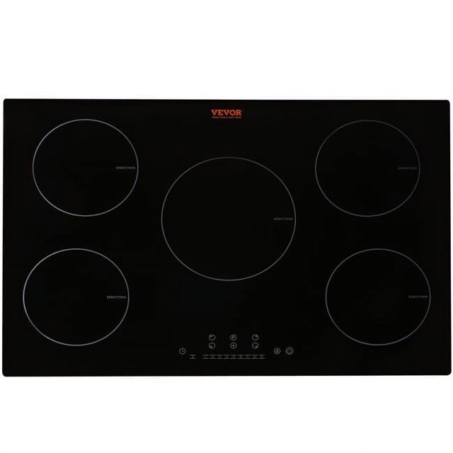 Vevor QRSDC5309200W1XJTV4 Built-in Magnetic Cooktop - 9200W, 5 Burners ...