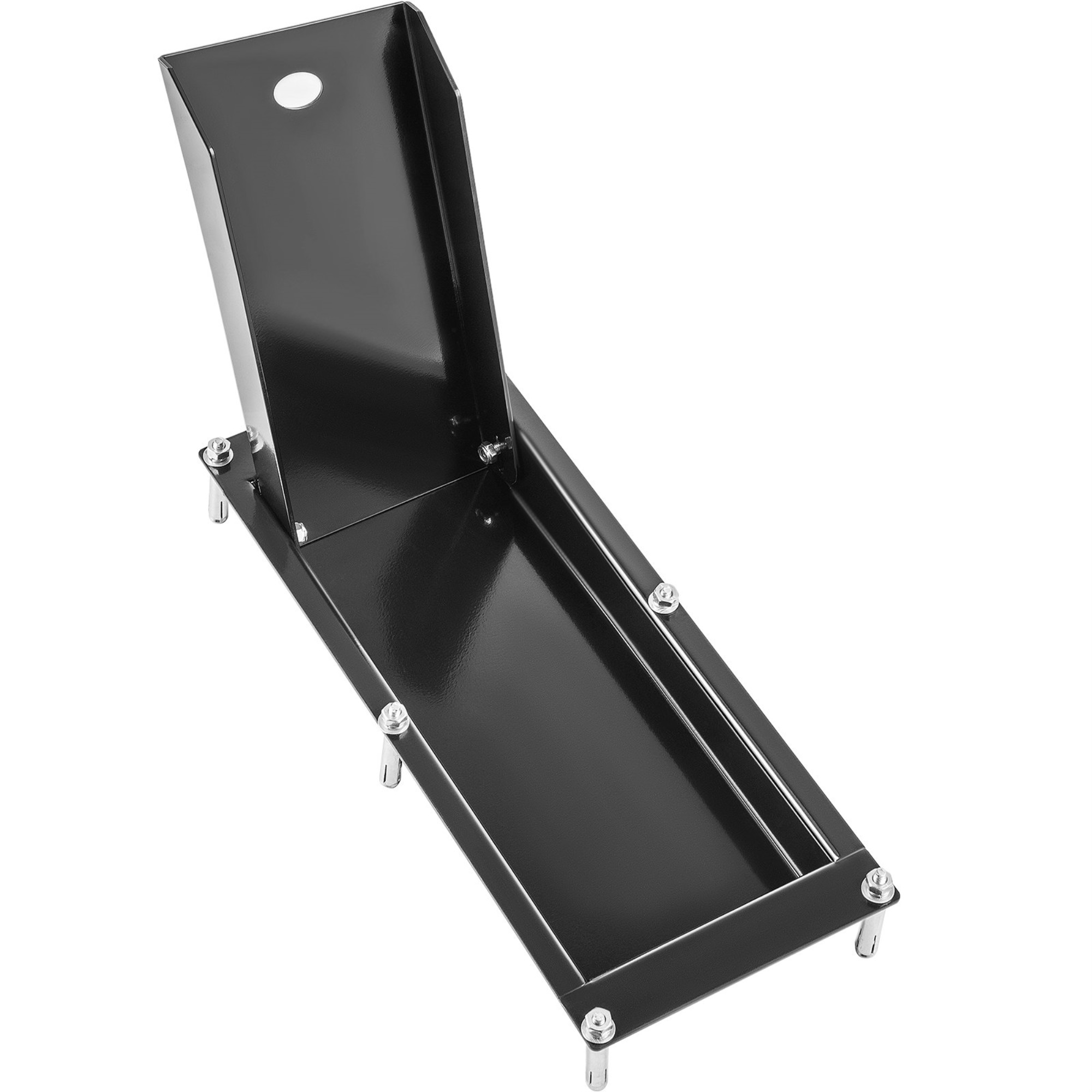 Vevor Recessed Motorcycle Trailer Wheel Chock 24" Foldable Steel Front Stand