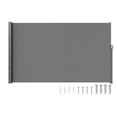 thumbnail image 1 of Vevor KSSCP180X300MZXMQV0 Retractable Side Awning, 71 x 118 in. Outdoor Privacy Screen, 180g Polyester Water-proof Retractable Patio Screen - Gray, 1 of 5