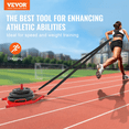 thumbnail image 1 of Vevor LXQTX2YC0000BDFUXV0 Weight Training Pull Sled, Red, 1 of 10