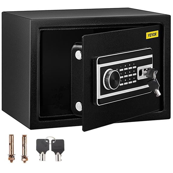 Vevor ZWSBXXHSWC22LQN18V0 0.8 cu. ft. Fingerprint Safe Box for Money with 2 Keys
