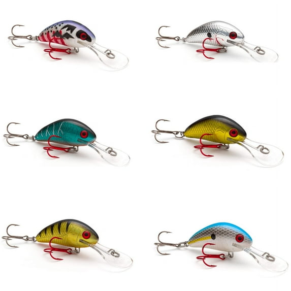 Vexan 6-Pack Rattlin' Wasp Trolling & Crankbait Lures No5, Kit 3