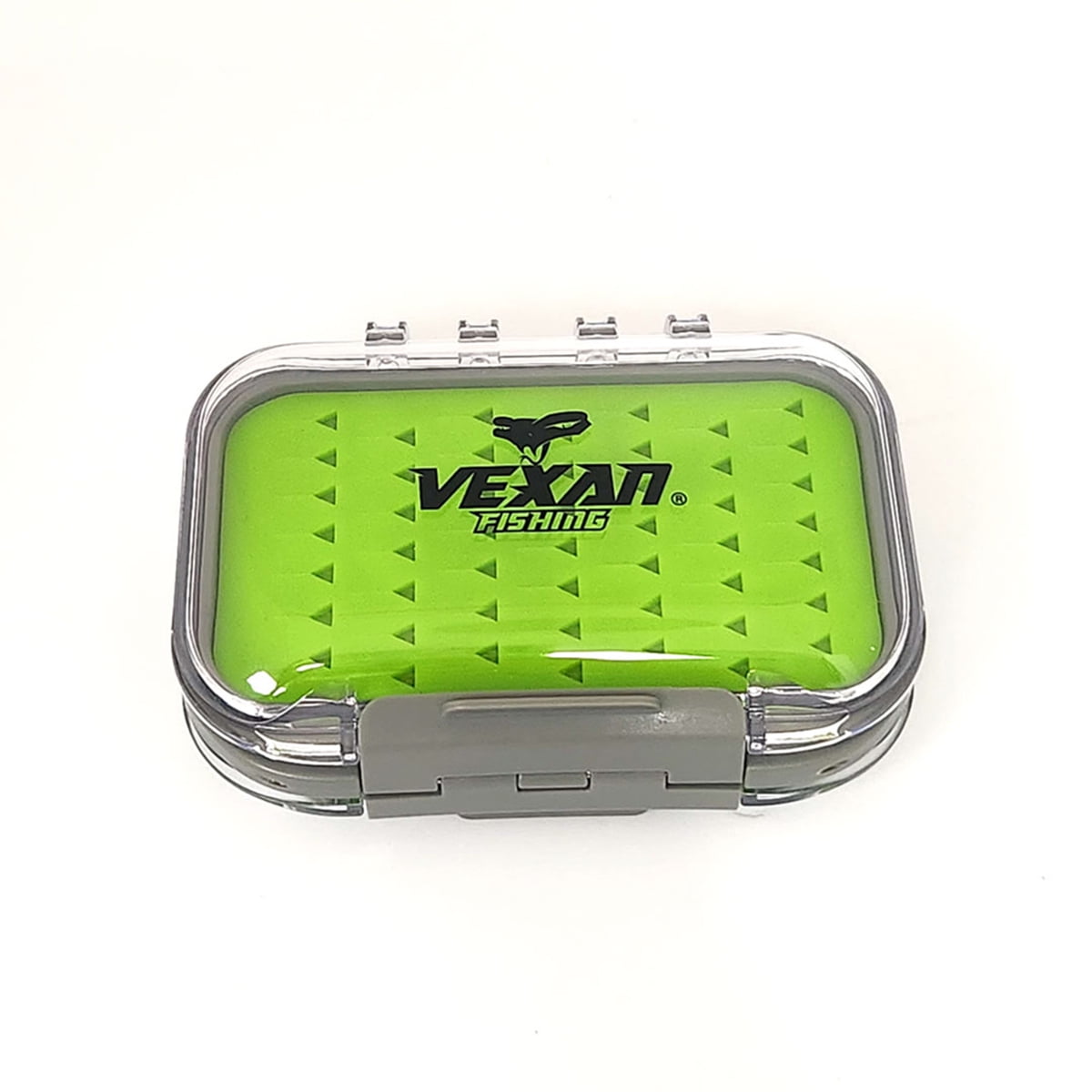 Vexan Double-Sided Mini Ice Fishing Jig Box with Silicone Insert