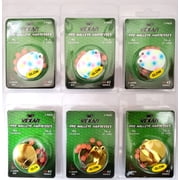 Vexan Two-fer Six 2-Packs 12 Total Glow Walleye Crawler Harnesses, Wonderbread/Gold