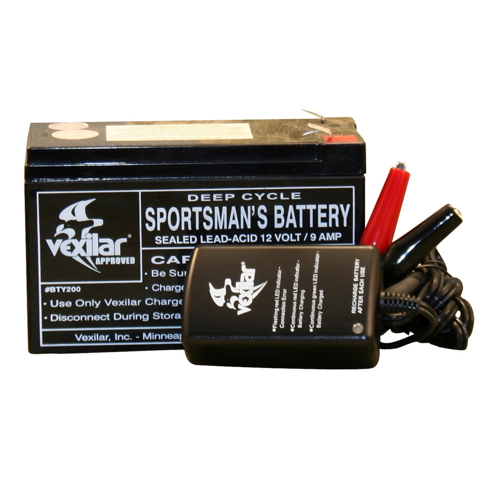 Vexilar V-410 Battery Charger – Compatible Charger For Vexilar Fish Finder Batteries