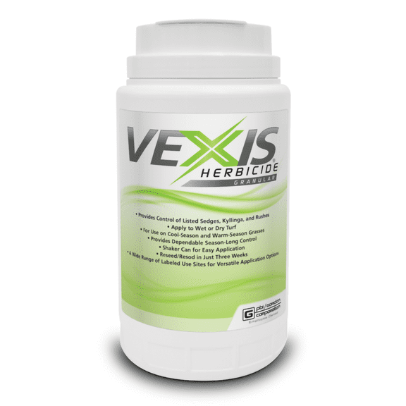 Vexis Herbicide Granular - Controls Sedges, Kylingas, and Broadleaf Weeds - 2 lb Bottle by PBI-Gordon