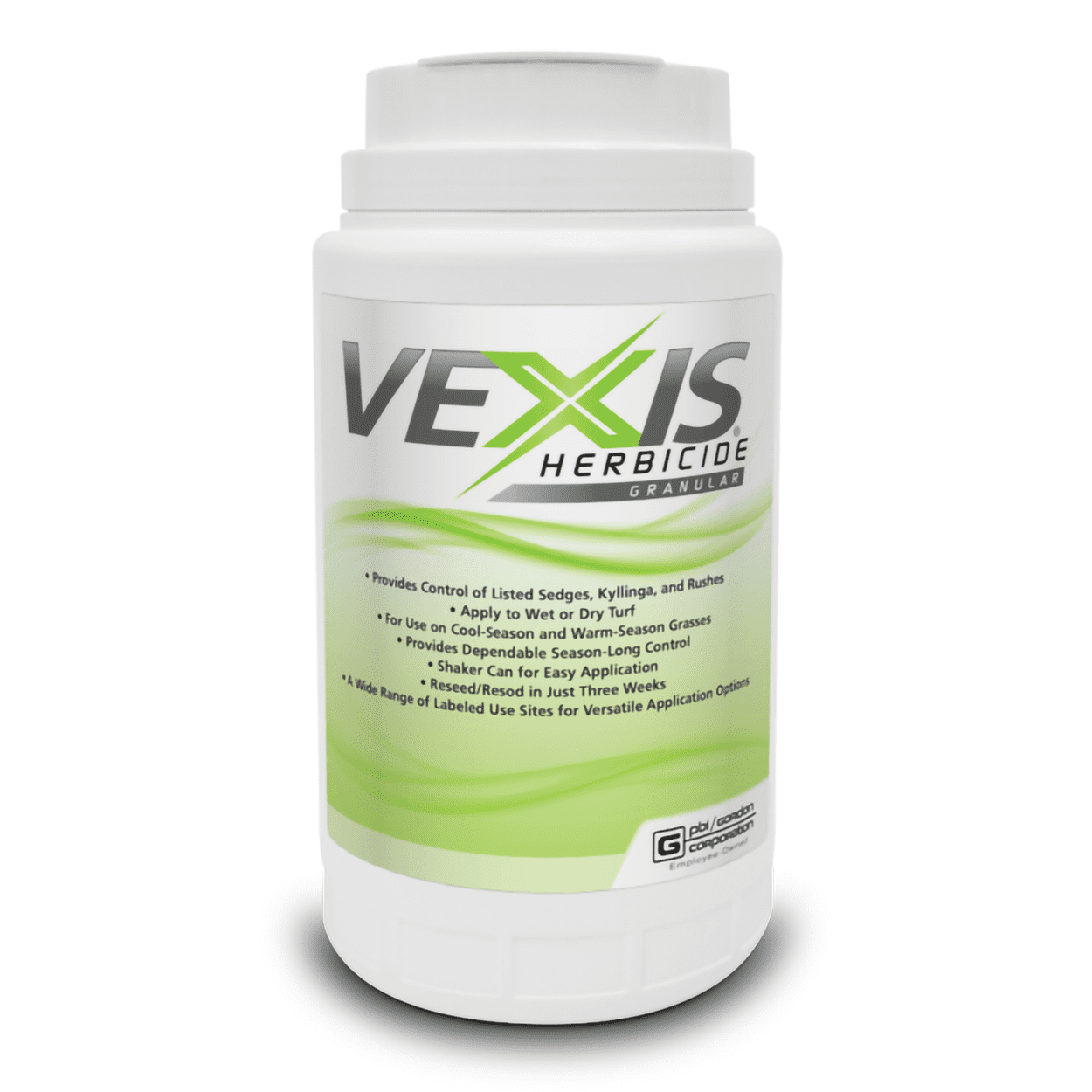 Vexis Herbicide Granular - Controls Sedges, Kylingas, and Broadleaf Weeds - 2 lb Bottle by PBI-Gordon
