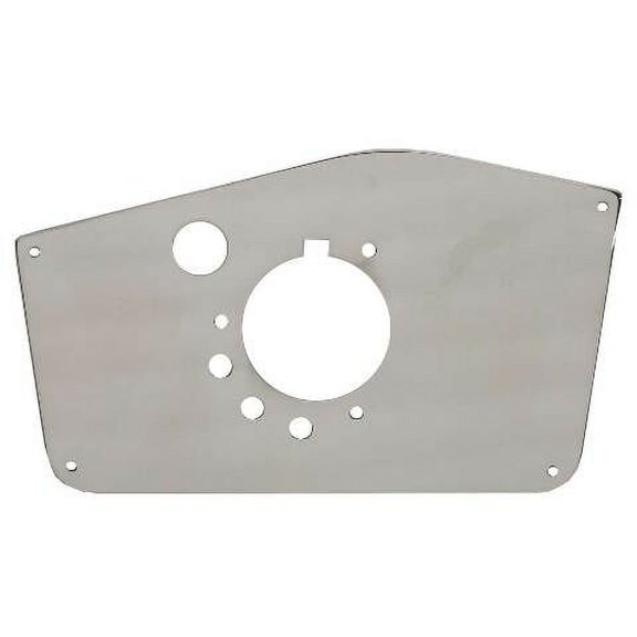 Vexus Boat Blank Panel Plate w/ Cutouts 6301016Y | 12 3/8 x 7 1/8 Inch Aluminum