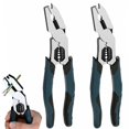 Vexxo Tools Pliers, 8-in-1 Lineman Pliers, Multi-Function Wire Stripper ...