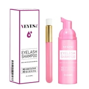 Veyes Inc 60ML Refreshing Eyelash Shampoo for Eyelash Extensions Veyelash Clean Mousse Gentle Cleansing Foam With Eyelash Wash Brush