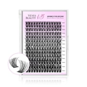 Veyesbeauty DIY BOLDeye Cluster Lashes Extension Individual Lash Soft Natural Eyelashes Makeup Lash Extension Beginners