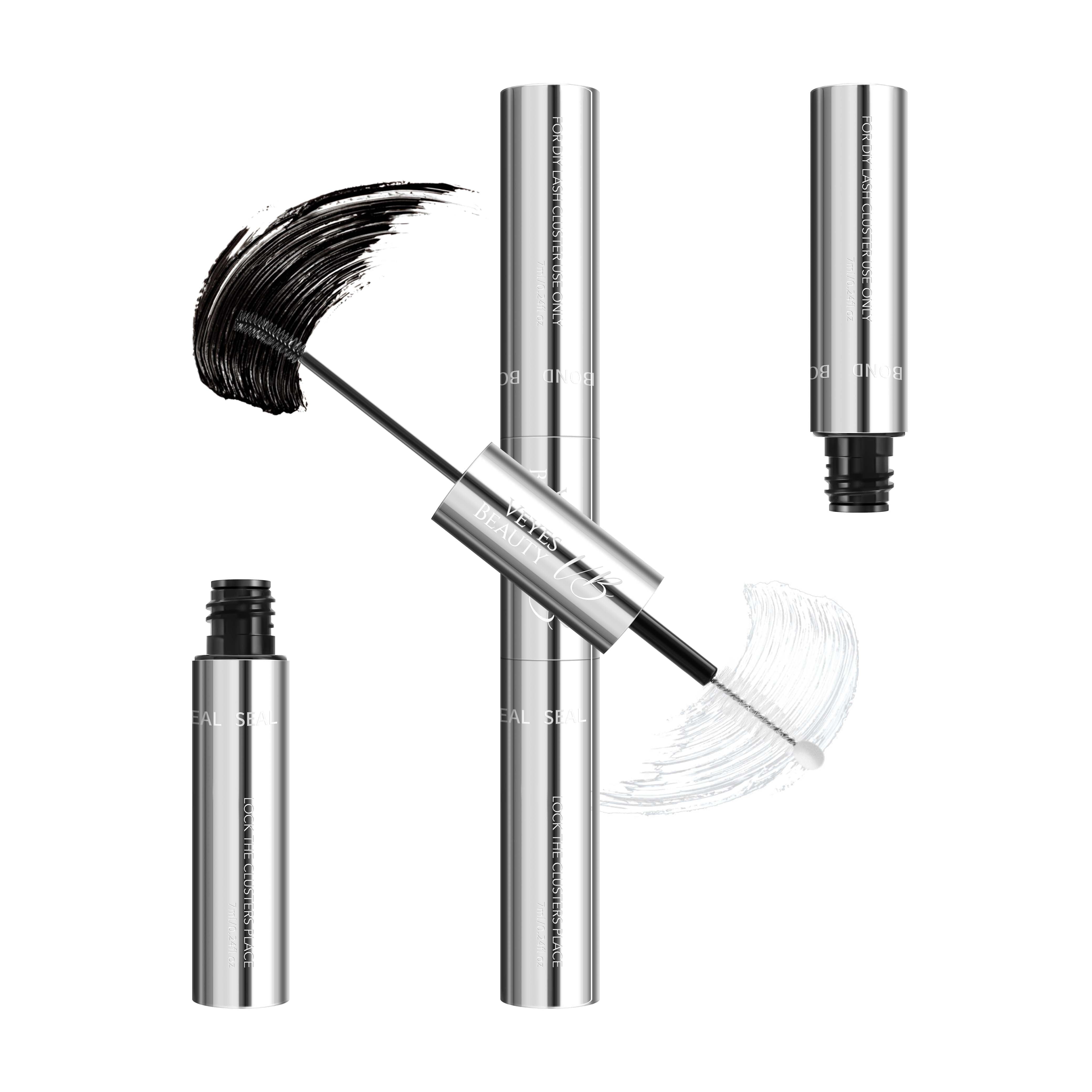 VEYESBEAUTY Lash Bond and Seal Eyelash Glue Quick Dry Lash Glue DualHold Bond & Seal 7ml+7ml